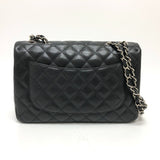 Chanel A28600 Double Chain Crossbody Bag Shoulder Bag Black SVHardware