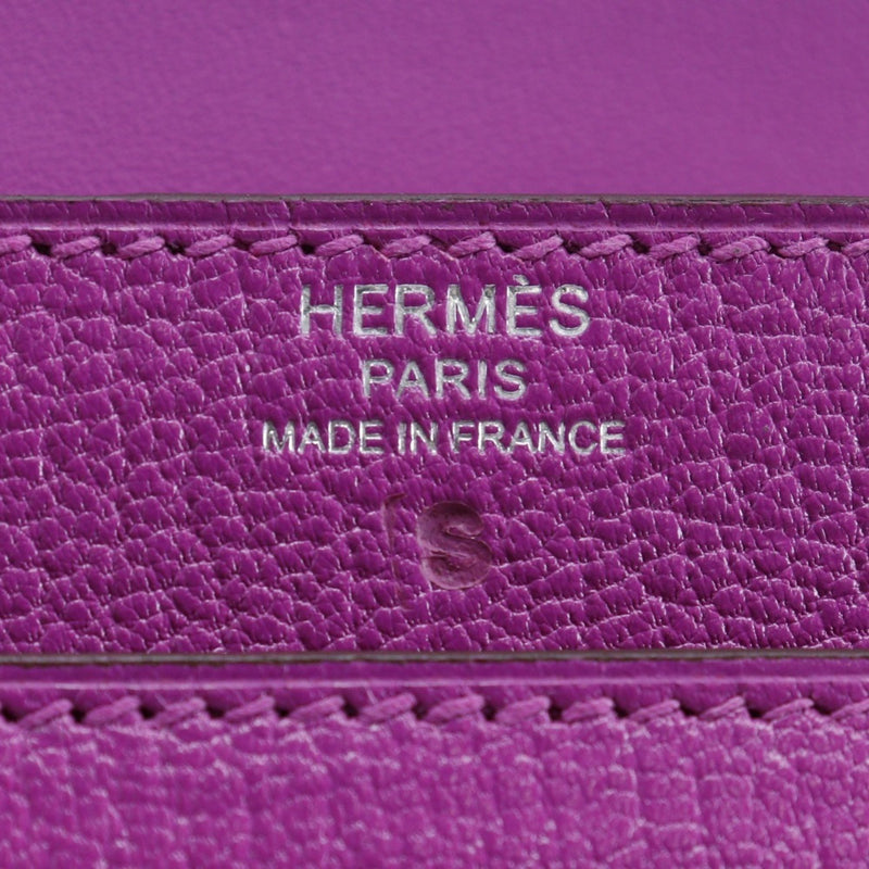 Hermes HERMES Veru Clutch Bag C PN 005 IT Chevre Magnolia Pink Flap Women's