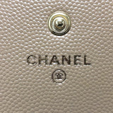 Chanel Long wallet Two fold Long Wallet Beige GoldHardware