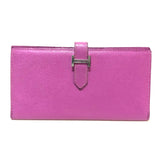 Hermes Bearn Bifold Long Wallet Long Wallet purple SilverHardware cyclamen