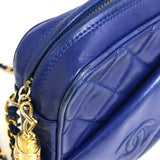 Chanel CC Mark CC bag shawl Shoulder Bag blue GoldHardware