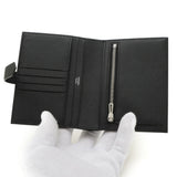 Hermes Bearn Compact Bi-fold Wallet Epson Black W Engraved