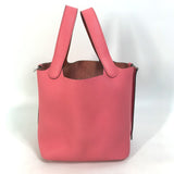 Hermes Bag Hand Bag Rose azale x tail batieux pink SilverHardware