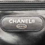 Chanel Bicolor Coco Mark Supermodel Bag Chain Tote Shoulder Black Lambskin Women's CHANEL