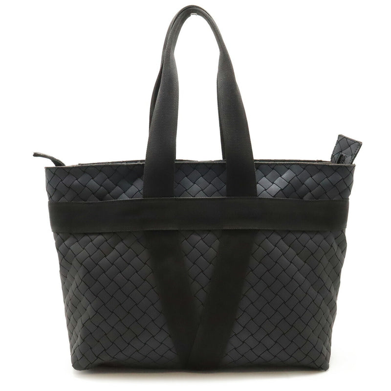 BOTTEGA VENETA New Rubber Intrecciato Tote Bag Shoulder Black 651681