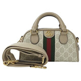 Gucci GUCCI Bag Women's Handbag Shoulder 2way Ophidia GG Supreme Beige Greige 724606 Compact