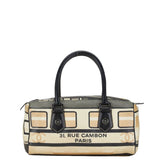 Chanel Central Station Train Motif Handbag Boston Bag Beige Multicolor PVC Leather Women's CHANEL