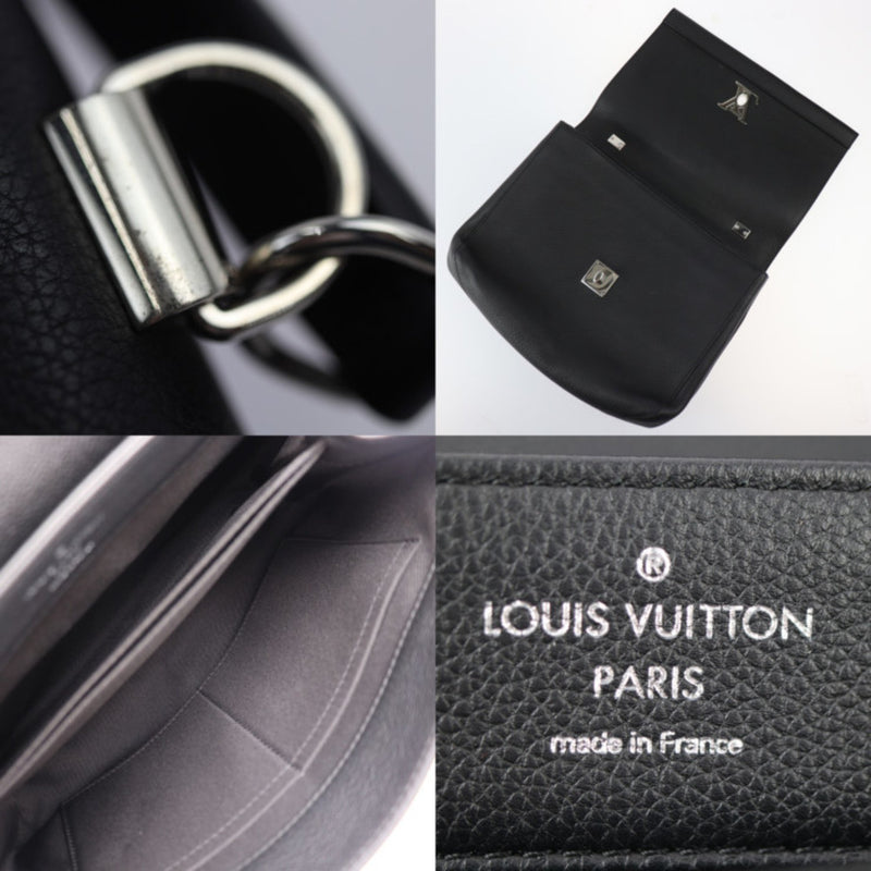 LOUIS VUITTON Louis Vuitton Lockme Cartable Handbag M50250 Taurillon Leather Black Shoulder Bag Turn Lock