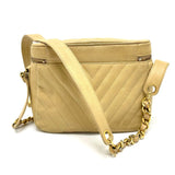 Chanel CC Coco Charm Bag Chain Shoulder Shoulder Bag Beige GoldHardware