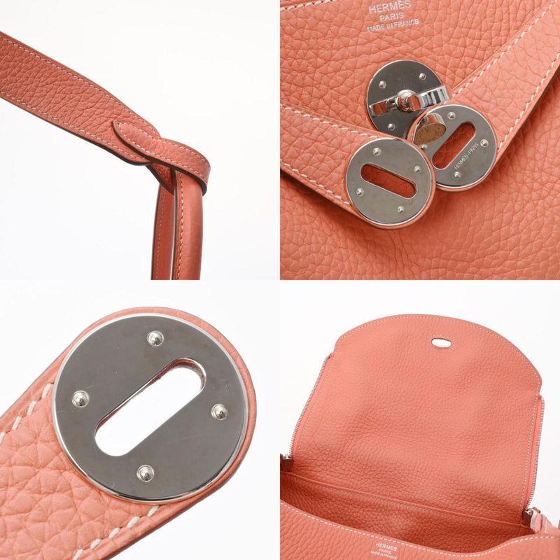 HERMES Lindy 26 Crevette Palladium hardware □Q stamp (around 2013) Ladies Taurillon Clemence bag