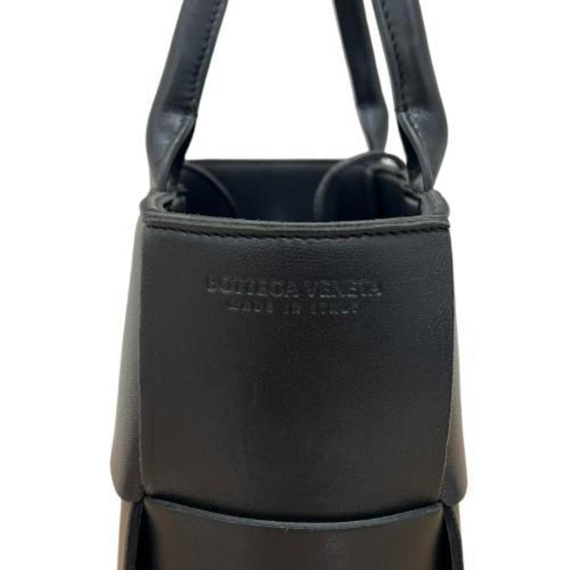 BOTTEGA VENETA 709337 Intrecciato Arcoto Tote Black Handbag for Men and Women