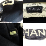 Chanel Coco Mark Camellia Boston Bag Coated Canvas Women's CHANEL