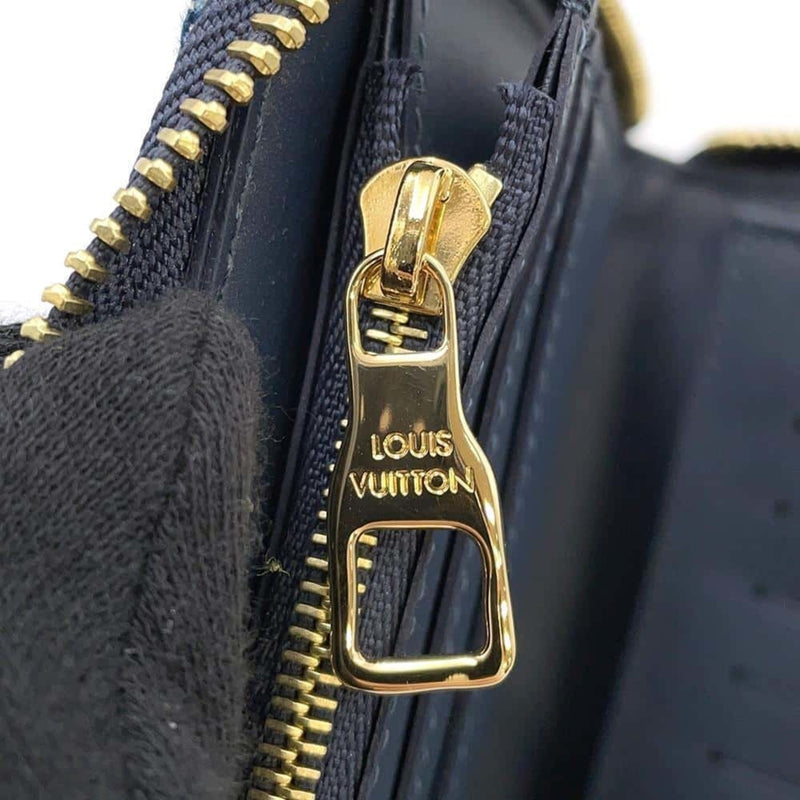 Louis Vuitton Long Wallet Zippy Vertical Monogram Denim Taurillon Leather NIGO Collaboration M81107 LOUIS VUITTON Limited Edition