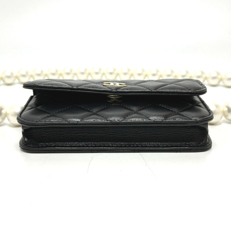 Chanel CC Mark Chain Wallet Crossbody Bag Long Wallet Shoulder Bag Black