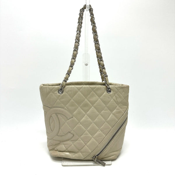 Chanel A34317 Cambon Line Cotton Club chain bag Shoulder Bag White