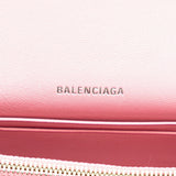 Balenciaga Hourglass XS Chain Wallet Shoulder Bag Pink Leather Women's BALENCIAGA