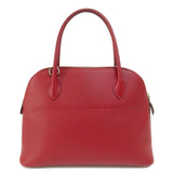 Hermes Bolide 27 Rouge Grenat Handbag Epson Women's