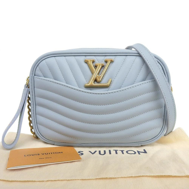 Louis Vuitton LOUIS VUITTON Epi New Wave Camera Bag Shoulder LV Light Blue M55329