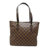 Louis Vuitton LOUIS VUITTON Cabas Piano Bag Coated Canvas Damier Women's Brown N51187