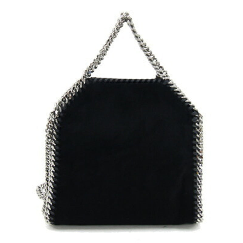 Stella McCartney Handbag Disney Fantasia Falabella Tiny Tote Bag 391698 Black Velour Shoulder Mickey Collaboration Stone Women's