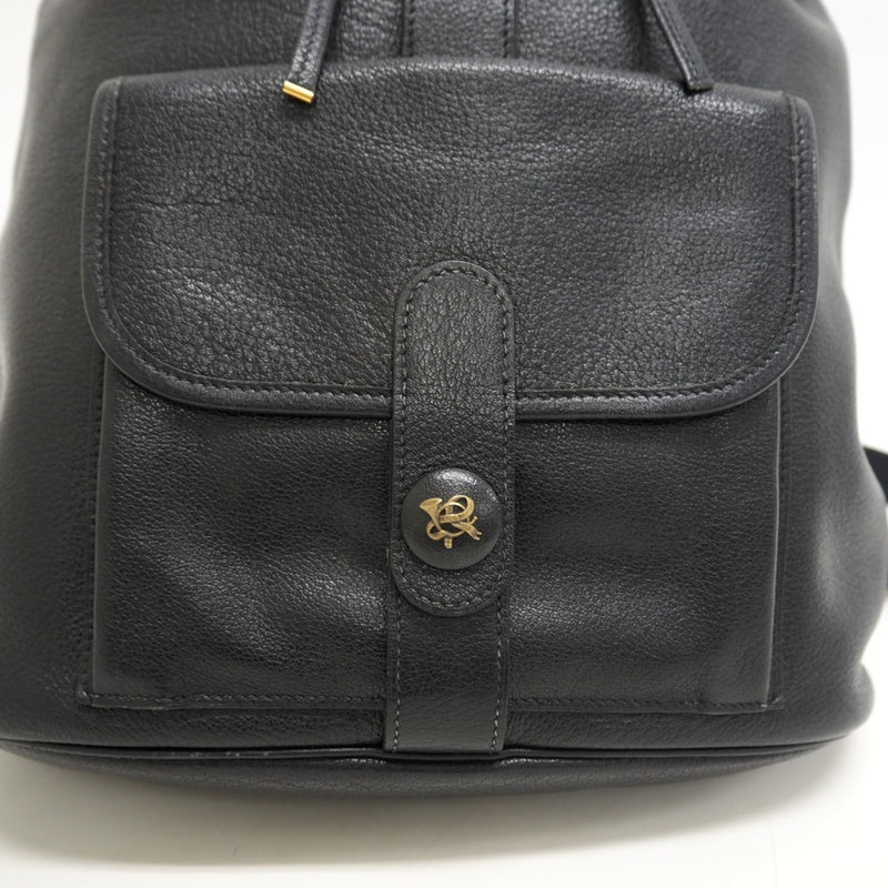 HERMES Sack Add Burden Backpack/Daypack Black Men's