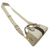 Gucci GUCCI Bag Women's Handbag Shoulder 2way Ophidia GG Supreme Beige Greige 724606 Compact