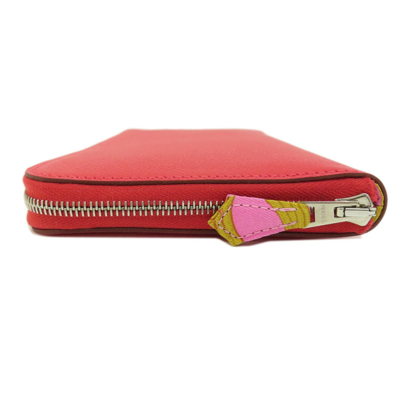 Hermes Azap Silk In Red Long Wallet Epson Ladies HERMES