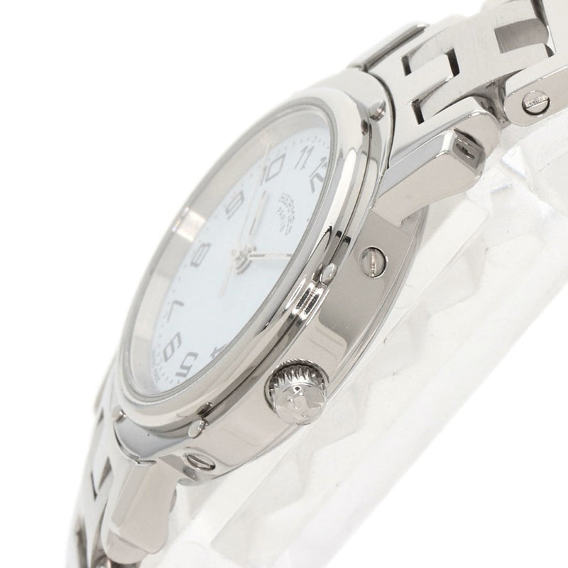 Hermes CL4.210 Clipper Watch Stainless Steel SS Ladies HERMES