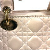 CHRISTIAN DIOR Mini 2WAY Hand Bag Pink Beige Beige