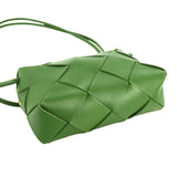 BOTTEGA VENETA Intrecciato Small Cassette Camera Shoulder Bag Leather Green 709417