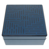 hermes watch box lacquer indigo case blue