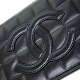 Chanel chocolate bar shoulder bag A17370 Shiramskin leather black