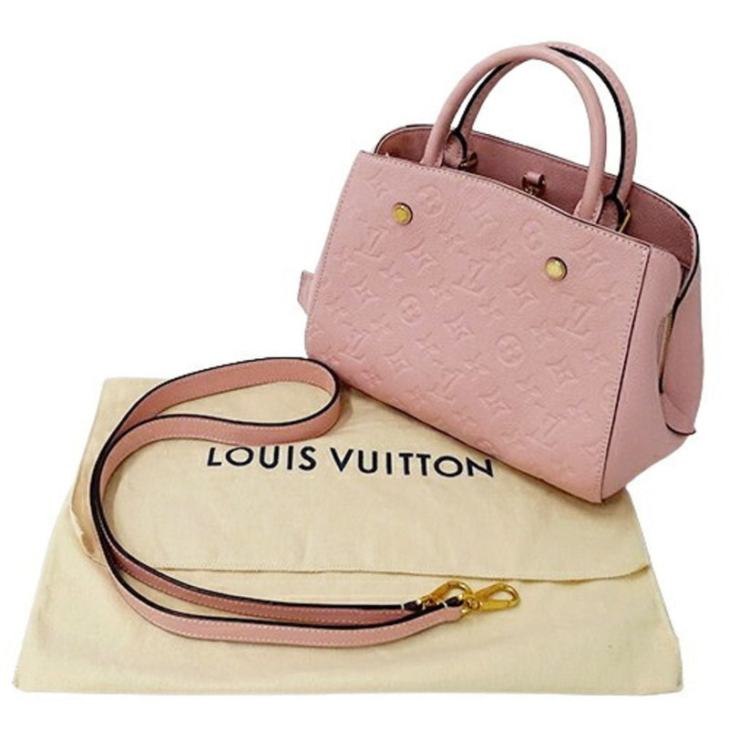 Louis Vuitton LOUIS VUITTON Bag Monogram Empreinte Women's Handbag Shoulder 2way Montaigne BB M44123 Pink Compact