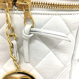 Chanel CC Mark Vanity Shoulder Bag White GoldHardware