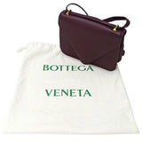 BOTTEGA VENETA Women's Bag Shoulder Handbag 2way Leather Purple Chain Compact