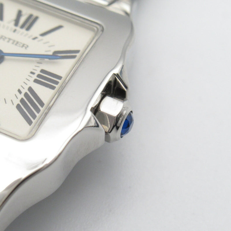 Cartier Santos Demoiselle SM Watch Stainless Steel Ladies Ivory W25064Z5