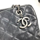 Chanel CC Mark Bag Tote Bag shawl Shoulder Bag Black SilverHardware