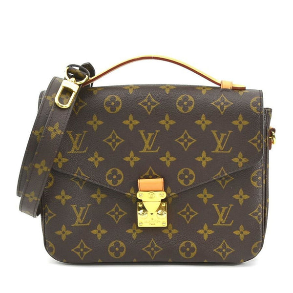 LOUIS VUITTON Handbag Crossbody Shoulder Bag Monogram Pochette Metis MM Canvas Brown Gold Women's M44875