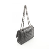 CHANEL Matelasse Shoulder Bag Leather Women's Black