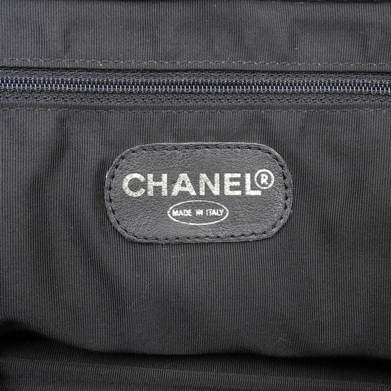 CHANEL Coco Mark Turnlock No.6 Shoulder Bag Caviar Skin Black with Seal