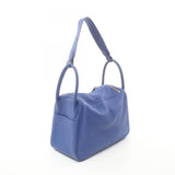 Hermes Lindy 30 Blue Electric Shoulder Bag Taurillon Clemence Women's