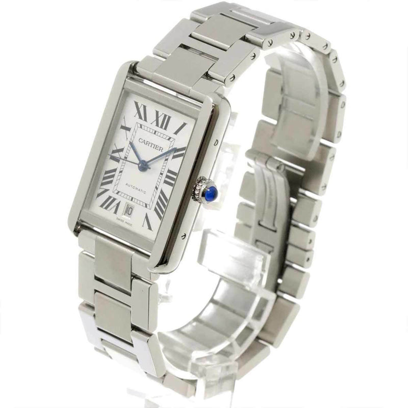 Cartier Tank Solo XL W5200028 Men's Watch Date Silver Automatic