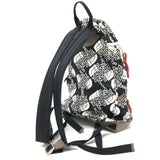 Gucci 650288 Backpack Backpack Black x White Brown/SilverHardware