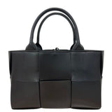 BOTTEGA VENETA 709337 Intrecciato Arcoto Tote Black Handbag for Men and Women