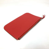 Hermes Dogon GM Bifold Long Wallet Rouge tomato RedBased SilverHardware