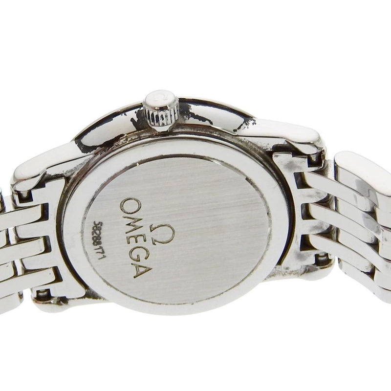 OMEGA De Ville Watch 4570.31 Stainless Steel Quartz Analog Display Silver Dial Ladies