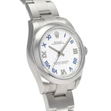 Rolex ROLEX Oyster Perpetual 31 177200 White/Blue Roman Dial Wristwatch for Men and Women