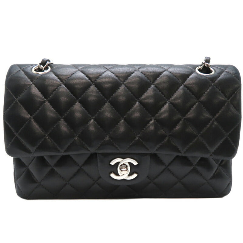 Chanel Matelasse 25 Chain Women's Shoulder Bag AO1112 Lambskin Black