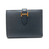 Hermes Wallet Folded wallet GoldHardware Black