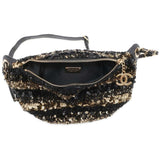 Chanel Body Bag Matelasse Coco Mark Leather Sequins CHANEL Waist Black 2019 Cruise Line